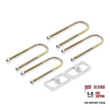 Universal Leaf Spring Lowering Block Kit, 2-1/2" Wide, 5" Long, Zinc 0.5 Inch
