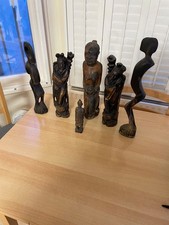 HAND - CARVED WOODERN SCULPTURE'S TRIBAL ART