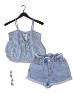 Completo moda donna taglia S con NA-KD Top taglia 36, shorts taglia S