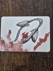 ACEO Original Art by SY Orca Killer Whale Breach Water Whimsical Series Glitter  — photo 1