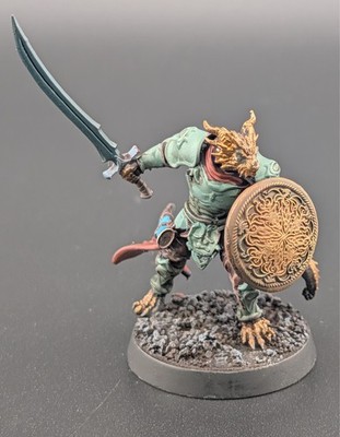 Painted D&D Dungeons & Dragons Pathfinder Fantasy Male Dragonborn Sword Paladin