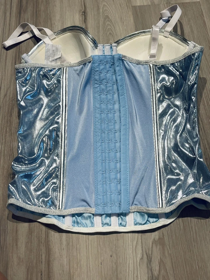 Ice Fairy Bustier Glistening Corset Costume Halloween Theater Cosplay Size S/M - Image 4 of 4