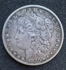 1880 Morgan Silver Dollar $1 No Mint Mark Philadelphia 90% Silver Coin