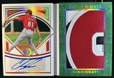 2025 Boys of Summer Chase Burns Jumbo Swatch Booklet Patch Gold Auto #/10