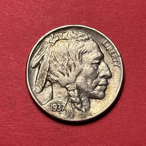 (1) Beautiful Antique 1937-P Buffalo/Indian Head Nickel CHOICE XF-EXTRA FINE