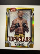 2025 Topps Chrome UFC - Top of the Class Alex Pereira #TTC-10 Gold Refractor /50
