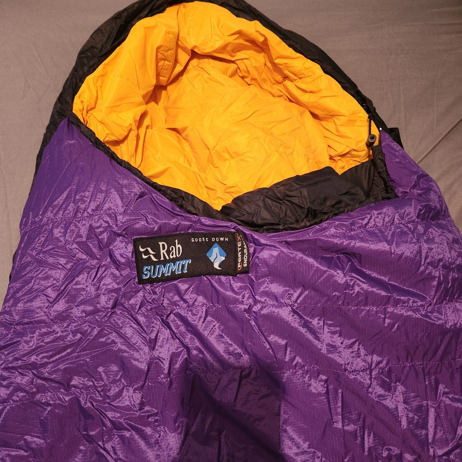 RAB Summit 600 Pertex Endurance Down Sleeping Bag. Hand Made Sheffield, England