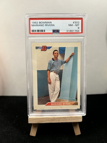1992 Bowman Mariano Rivera Rookie Card PSA 8 NM-MT