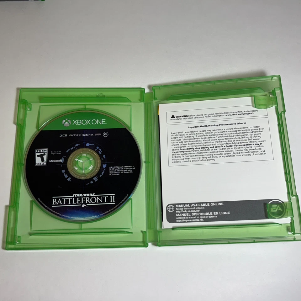 Star Wars Battlefront II 2 (Microsoft Xbox One, 2017) (CIB) (Tested) - Image 2 of 3