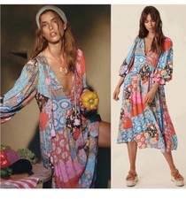 Spell And The Gypsy Cha Cha Boho Midi Dress in Jewel