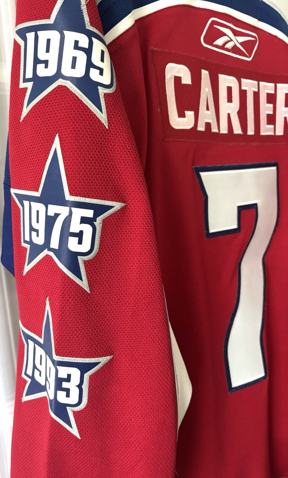 Reebok NHL Jeff Carter #7 All-Star Jersey Size Large Phila Flyers Montreal 2009