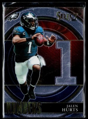 2021 Panini Select #SN-9 Jalen Hurts Select Numbers Prizm