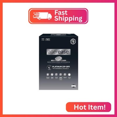 AllerEase Platinum Zip-Off Top Waterproof Mattress Protector Twin