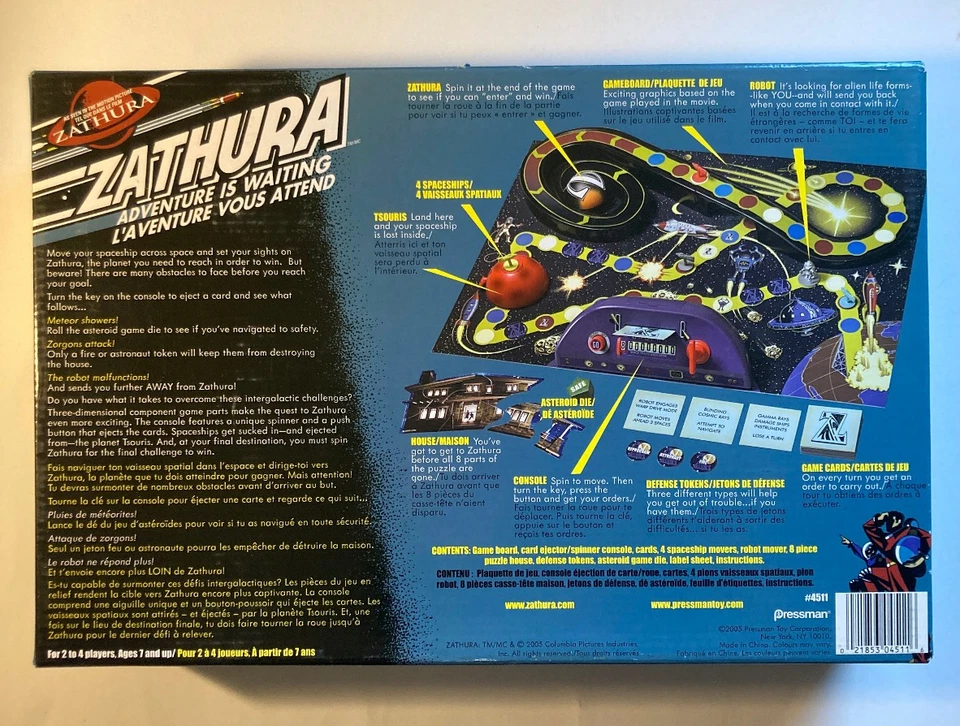 Zathura Adventure is Waiting Board Game 2005 Pressman Toy Space 100% Complete - Image 2 of 4