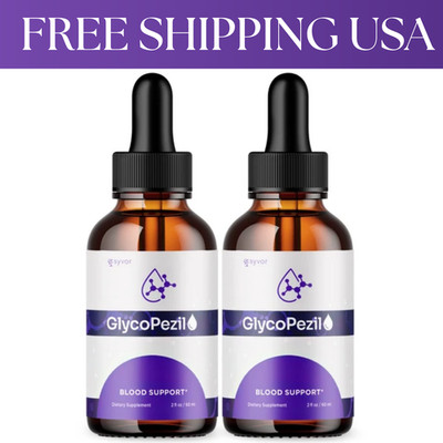(2 Pack) Glycopezil Blood Support Drops Glyco Pezil Vitamin Supplement 60 Serves