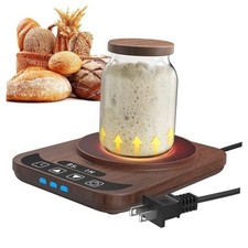 Sourdough Starter Warmer with Temperature Display,Sourdough Warming Mats Wood