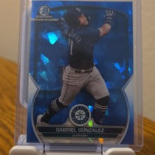 Topps 2022 Bowman Chrome Prospects Blue #BCP-213 Gabriel Gonzalez Mariners