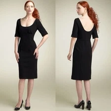 Diane Von Furstenberg Sz. 8 Dress Brianne Cocktail Little Black Dress LBD