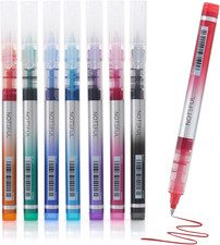 Liquid Ink Rollerball Pens, Multicolor 0.7Mm Medium Point Tip, Rolling Pen for D