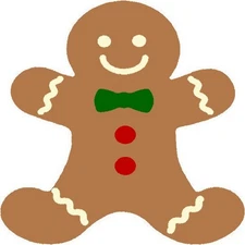 30 Custom Gingerbread Man Personalized Address Labels