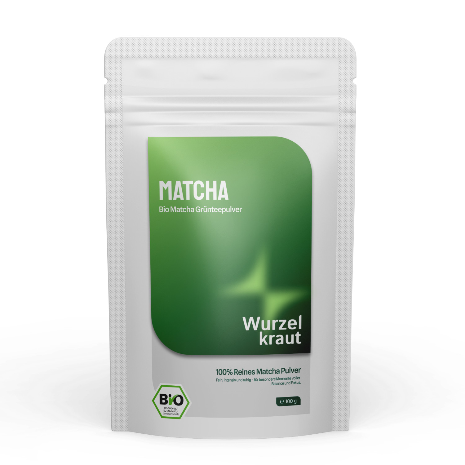 Bio Matcha Pulver 100g - japanischer Grüntee, fein gemahlen - Wurzelkraut