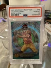 2022 Topps Bowman U Inception #45 Aqua V2 Foil 11/199 Caleb Williams PSA 10