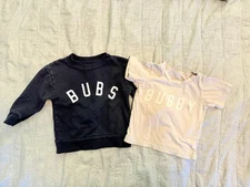 Ford & Wyatt Bubby/Bubs Set - 6 to 12 months - Crewneck and T-shirt - Baby Boy