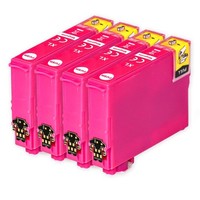 4 Magenta Tintenpatronen Ersetzen Epson T3473 (34XL) Non-Oem / Compatible