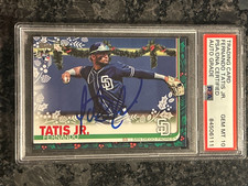 2019 Topps Holiday Edition- Fernando Tatis Jr AUTOGRAPHED ROOKIE CARD PSA/DNA 10