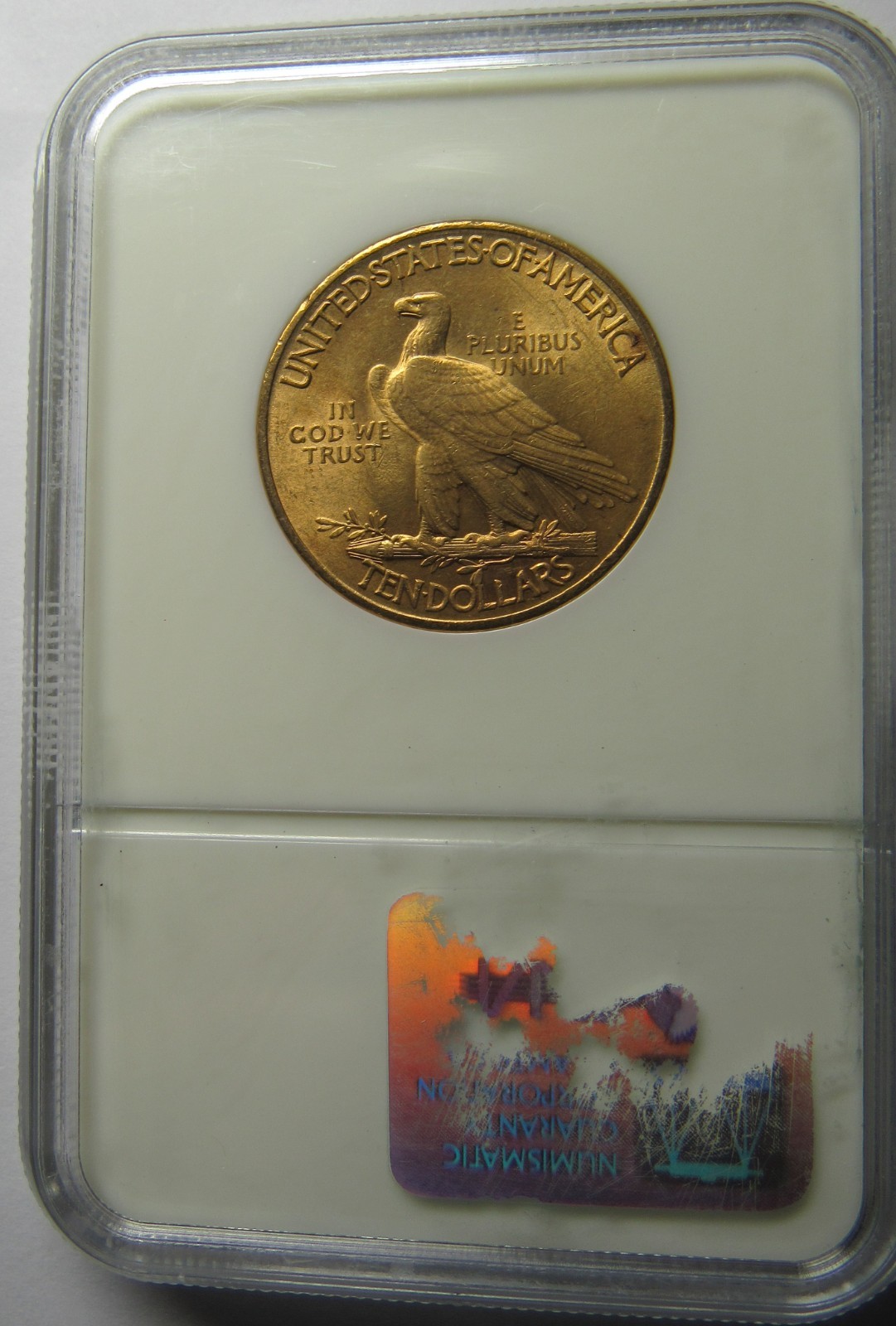 1915 $10 Gold Indian NGC MS63, Old Holder, Much Better  Coin!