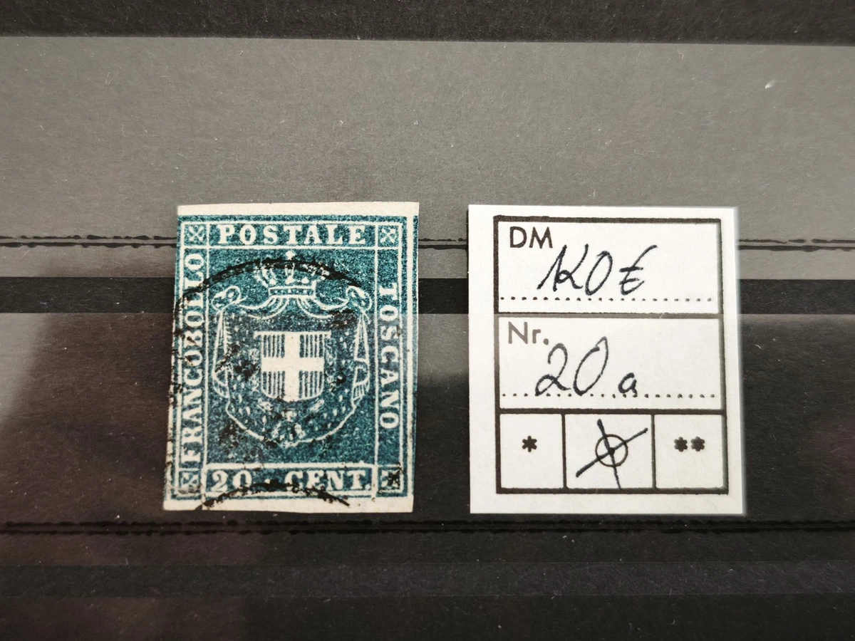 Altitalen Toskana MiNr. 20 mit Signatur, gestempelt