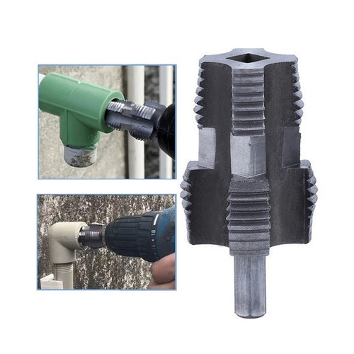PVC Thread Maker Tool for Electric Drill Pipe Threader Kit and 1/2 Inch ...