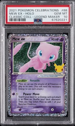 2021 POKEMON CELEBRATIONS CLASSIC COLLECTION #88 MEW EX-HOLO PSA 10