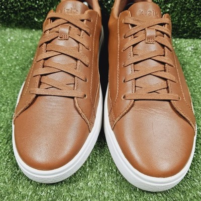 Kizik Vegas Brown Leather Hands Free Casual Comfort Sneakers  display picture 1