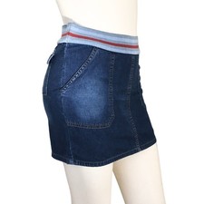 Vintage Lightweight Denim Pull On Mini Skirt Y2K WOMEN'S 6