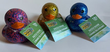 NEW NOVELTY WORLD "DAZZLE DUCKIE" GLITTER RUBBER DUCK BUY 1 or ALL 1 SHIP