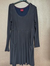 Joules Lizzie Jersey Navy Stripe Tunic Size 14