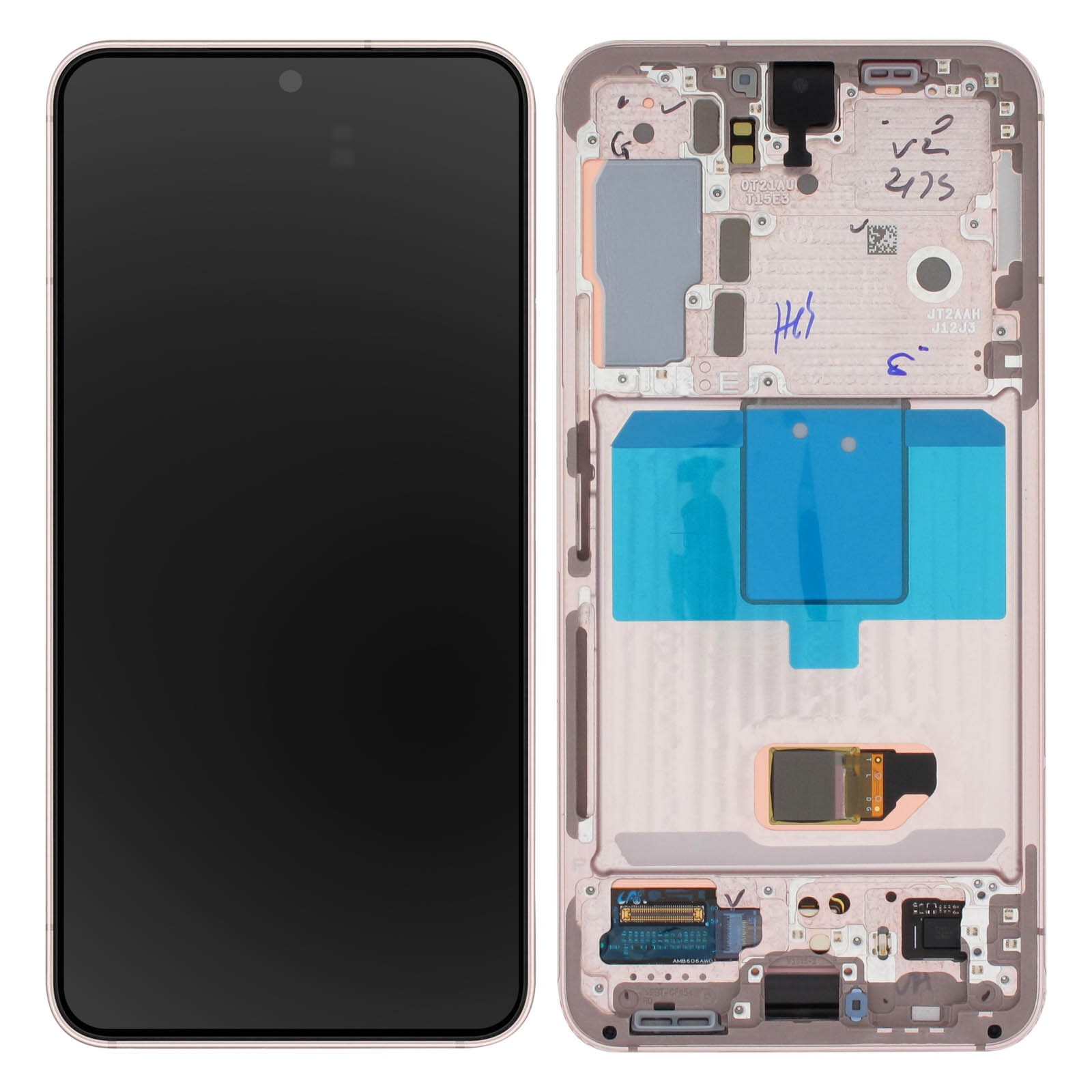 Écran Galaxy Z Fold 3 5G Samsung rose avec tactile fluide et dalle Amoled d'origine
