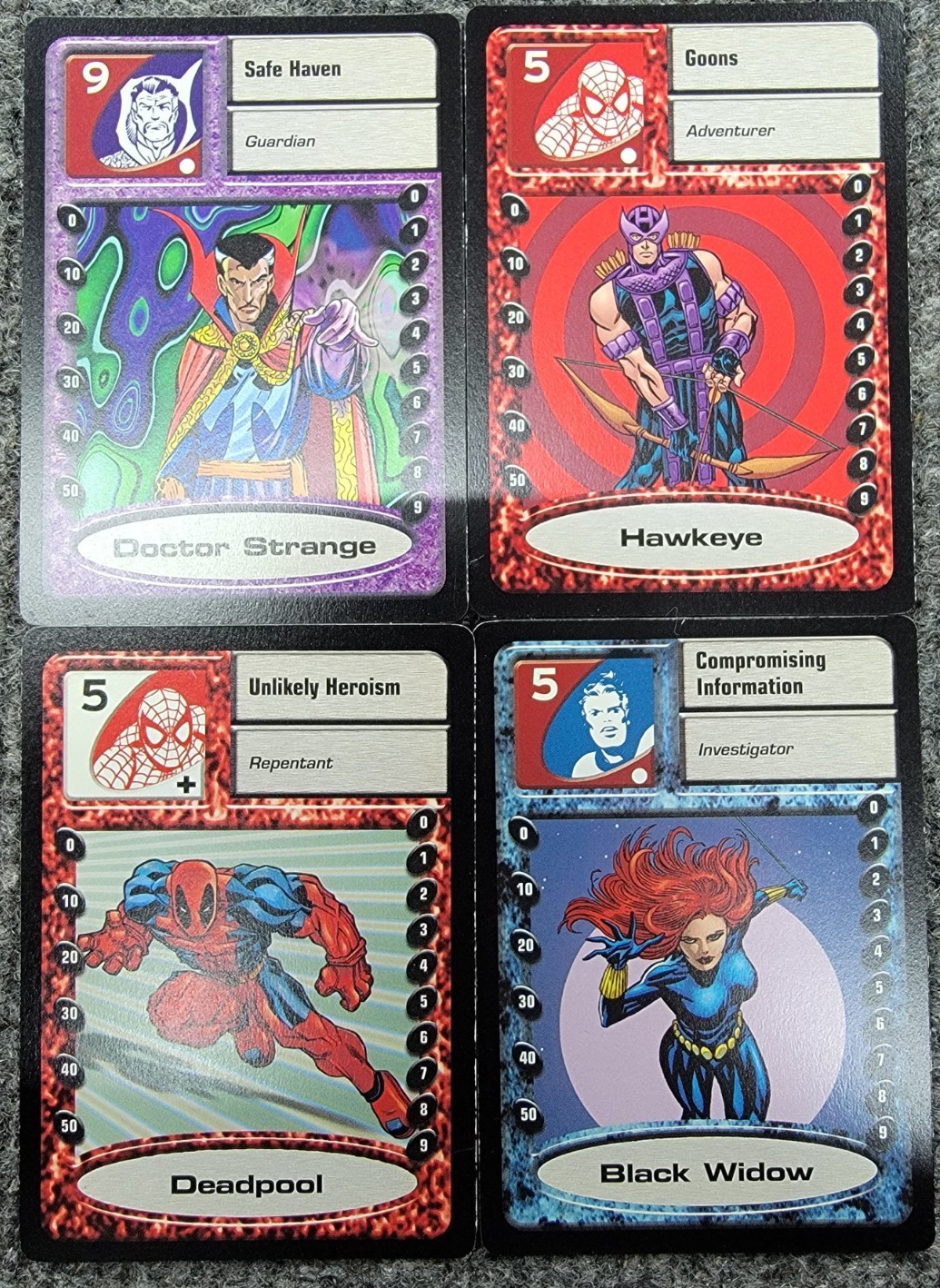 Marvel Super Heroes Adventure Game Saga Games Rules 100 Cards