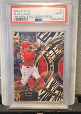 2024 Panini Select - Premier Level Blake Dunn #70 Zebra Prizm (RC)