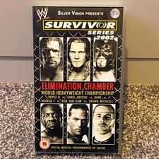 Silver Vision WWE Survivor Series 2002 VHS PAL Elimination Chamber Cert 15