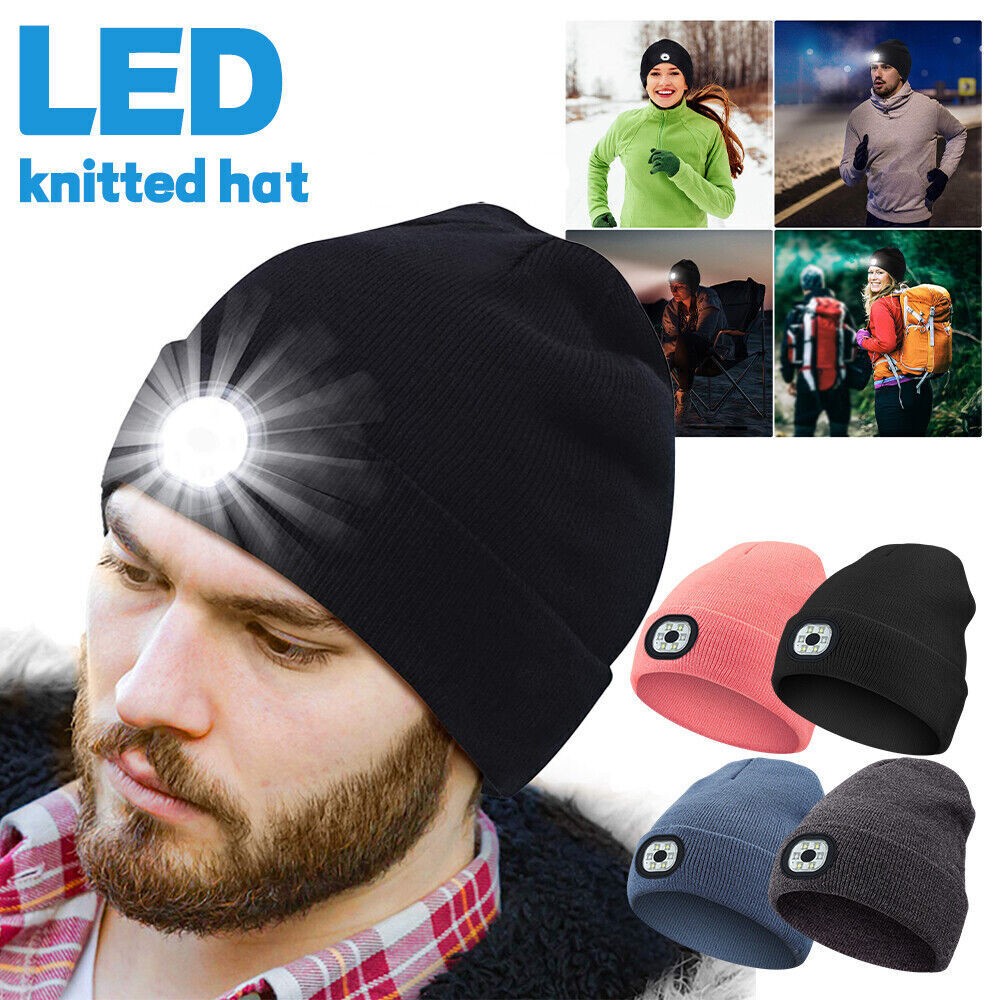 APL ��Berretto berretto con luce LED donna uomo berretto invernale berretto a maglia cappelli tempo liberoй