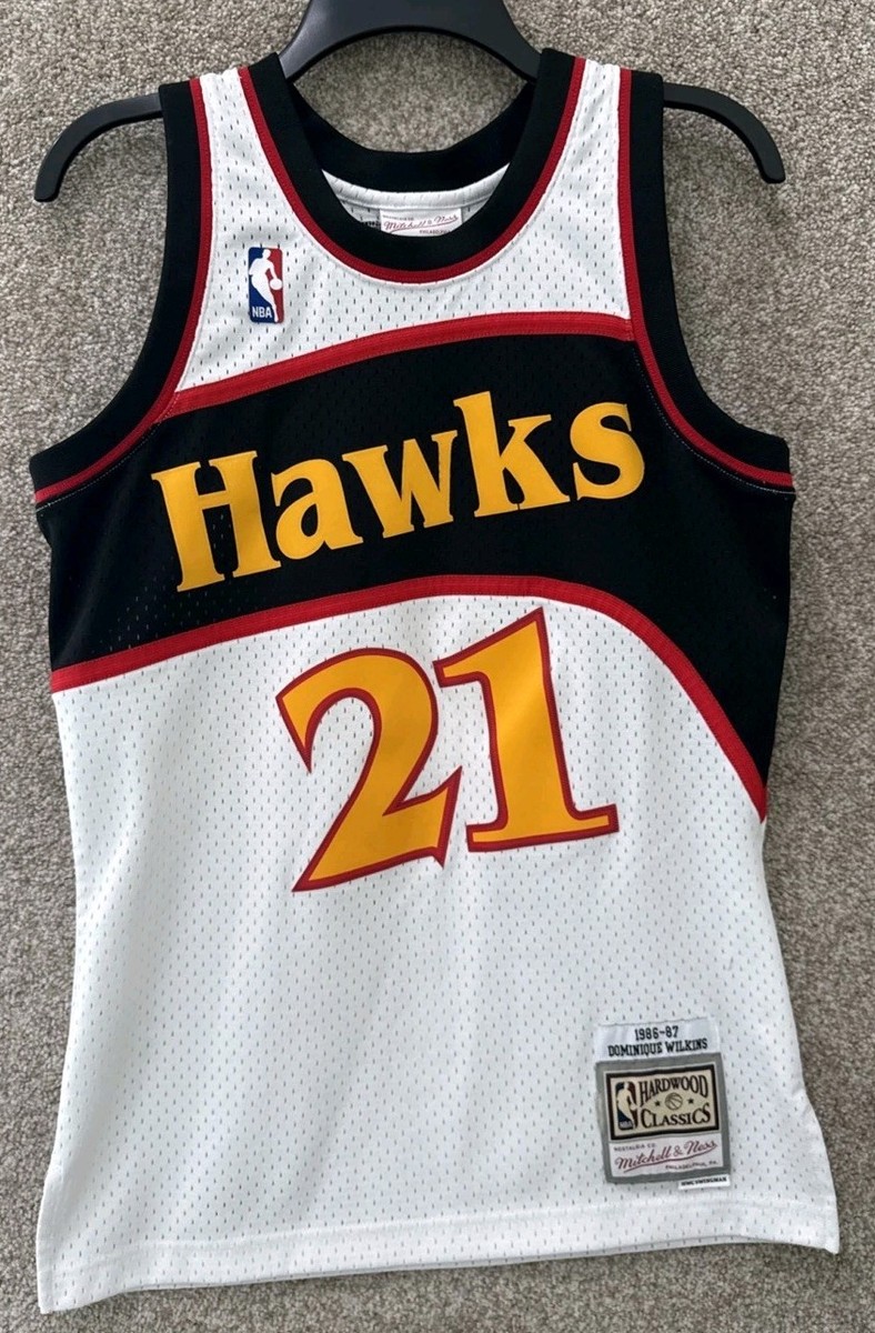 Mitchell & Ness NBA Swingman Mens Small Atlanta Hawks Dominique