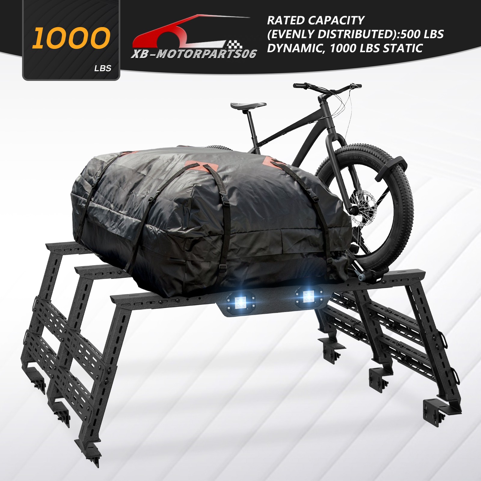 16.8-25" High Bed Racks Truck Cargo Carrier For Tacoma/Tundra/Titan/Frontier/JT