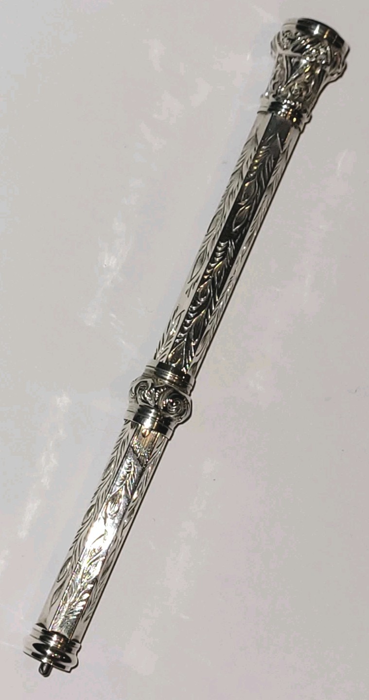 Victorian V.S. Lápiz propulsor de plata de ley de 13,5 g PIEDRA AMATISTA