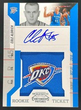 2010-11 Panini Playoff Contenders Patches #161 Cole Aldrich RC Auto