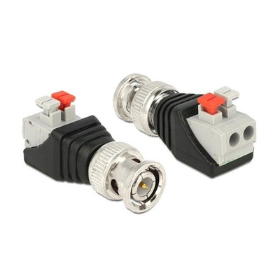 DeLOCK Adaptor Terminal Block with Push Button to BNC Connector