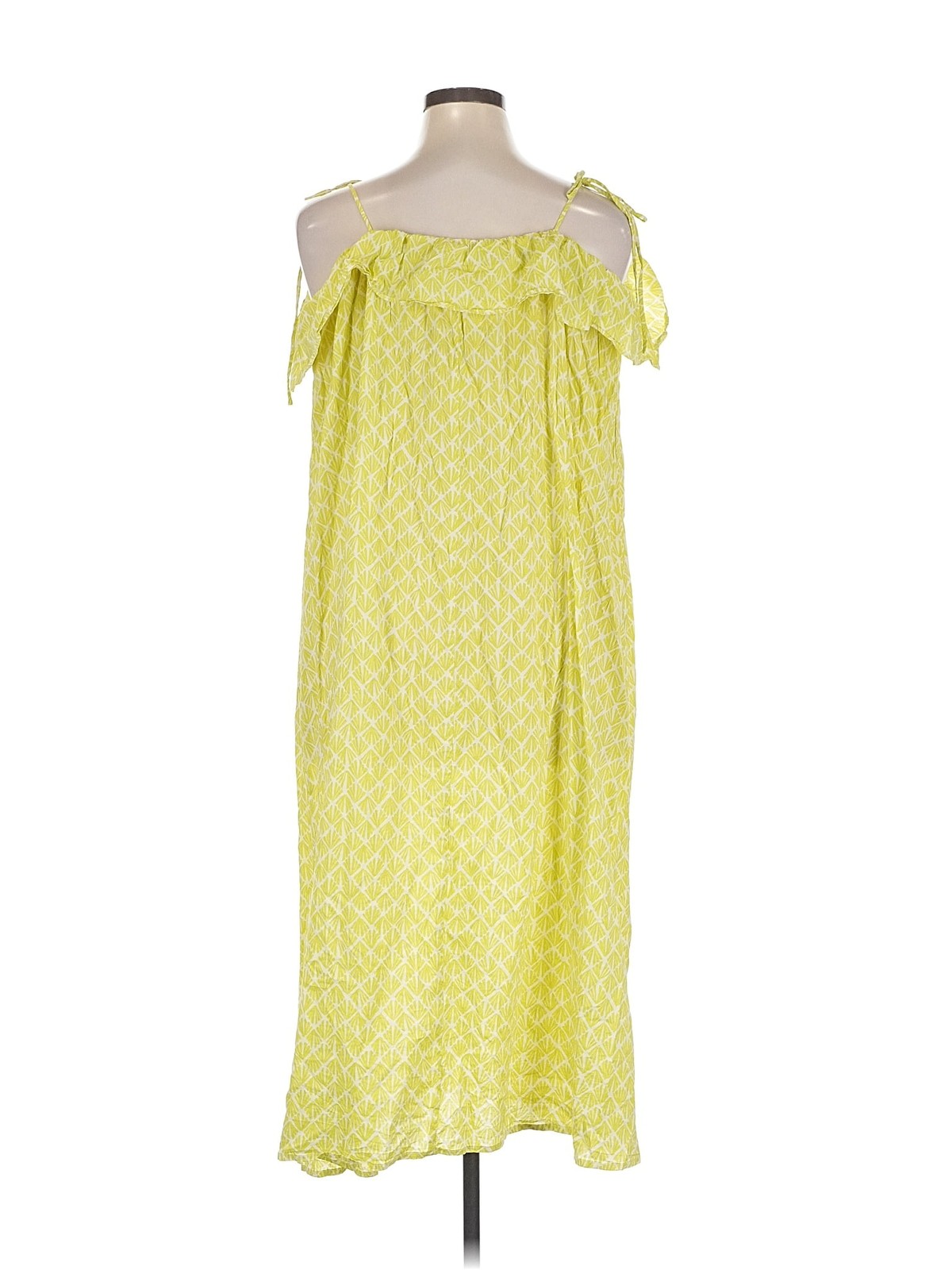 H&M Women Yellow Casual Dress XL thumbnail 2