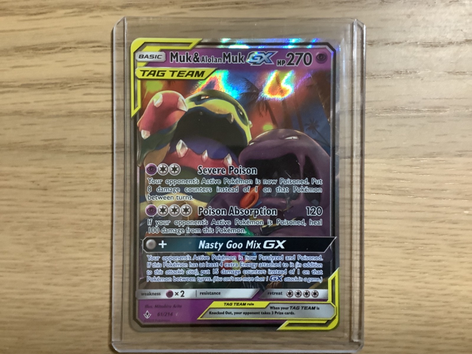 Muk & Alolan Muk GX 61/214 Sm-Unbroken Bonds Holo