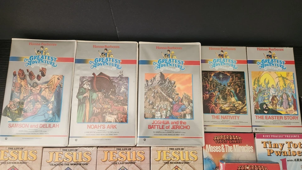 VHS Lot 13 Christian Catholic Movies The Life of Jesus Greatest Adventure CS VTG - Image 3 of 4